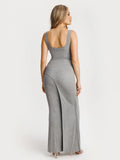 Popilush® Shapewear Modal Twist Wrap Tummy Control Maxi Dress