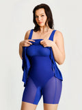 Popilush® Shapewear Modal Twist Wrap Tummy Control Maxi Dress