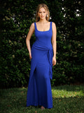 Popilush® Shapewear Modal Twist Wrap Tummy Control Maxi Dress