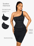 Popilush® Shapewear One Shoulder Bodycon Mini Dress