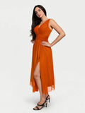 Popilush® Shapewear Paisley A-Line Maxi Dress