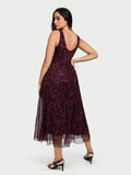 Popilush® Shapewear Paisley A-Line Maxi Dress