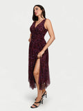 Popilush® Shapewear Paisley A-Line Maxi Dress