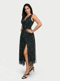 Popilush® Shapewear Paisley A-Line Maxi Dress