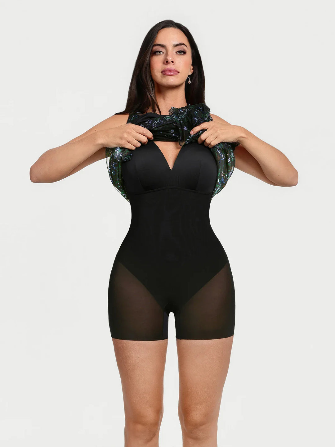 Popilush® Shapewear Paisley A-Line Maxi Dress