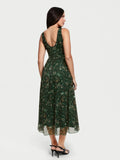 Popilush® Shapewear Paisley A-Line Maxi Dress