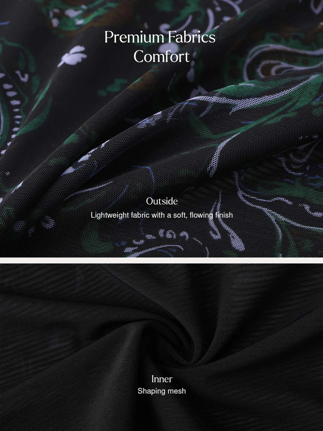 Popilush® Shapewear Paisley A-Line Maxi Dress