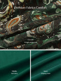 Popilush® Shapewear Paisley High Waist A-Line Maxi Skirt
