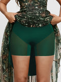 Popilush® Shapewear Paisley High Waist A-Line Maxi Skirt