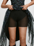 Popilush® Shapewear Paisley High Waist A-Line Maxi Skirt