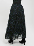 Popilush® Shapewear Paisley High Waist A-Line Maxi Skirt