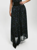 Popilush® Regular Length / Black / XS Shapewear Paisley High Waist A-Line Maxi Skirt