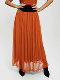 Popilush® Regular Length / Red / XS Shapewear Paisley High Waist A-Line Maxi Skirt
