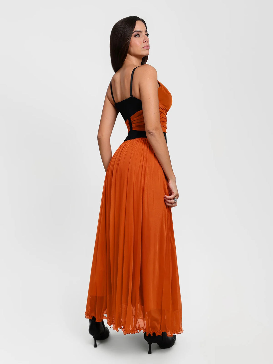 Popilush® Shapewear Paisley Sculpting Corset Top or High Waist A-Line Maxi Skirt