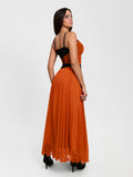 Popilush® Shapewear Paisley Sculpting Corset Top or High Waist A-Line Maxi Skirt