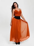 Popilush® Shapewear Paisley Sculpting Corset Top or High Waist A-Line Maxi Skirt