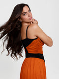 Popilush® Shapewear Paisley V Neck Mesh Cami Corset Top