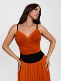Popilush® Shapewear Paisley V Neck Mesh Cami Corset Top