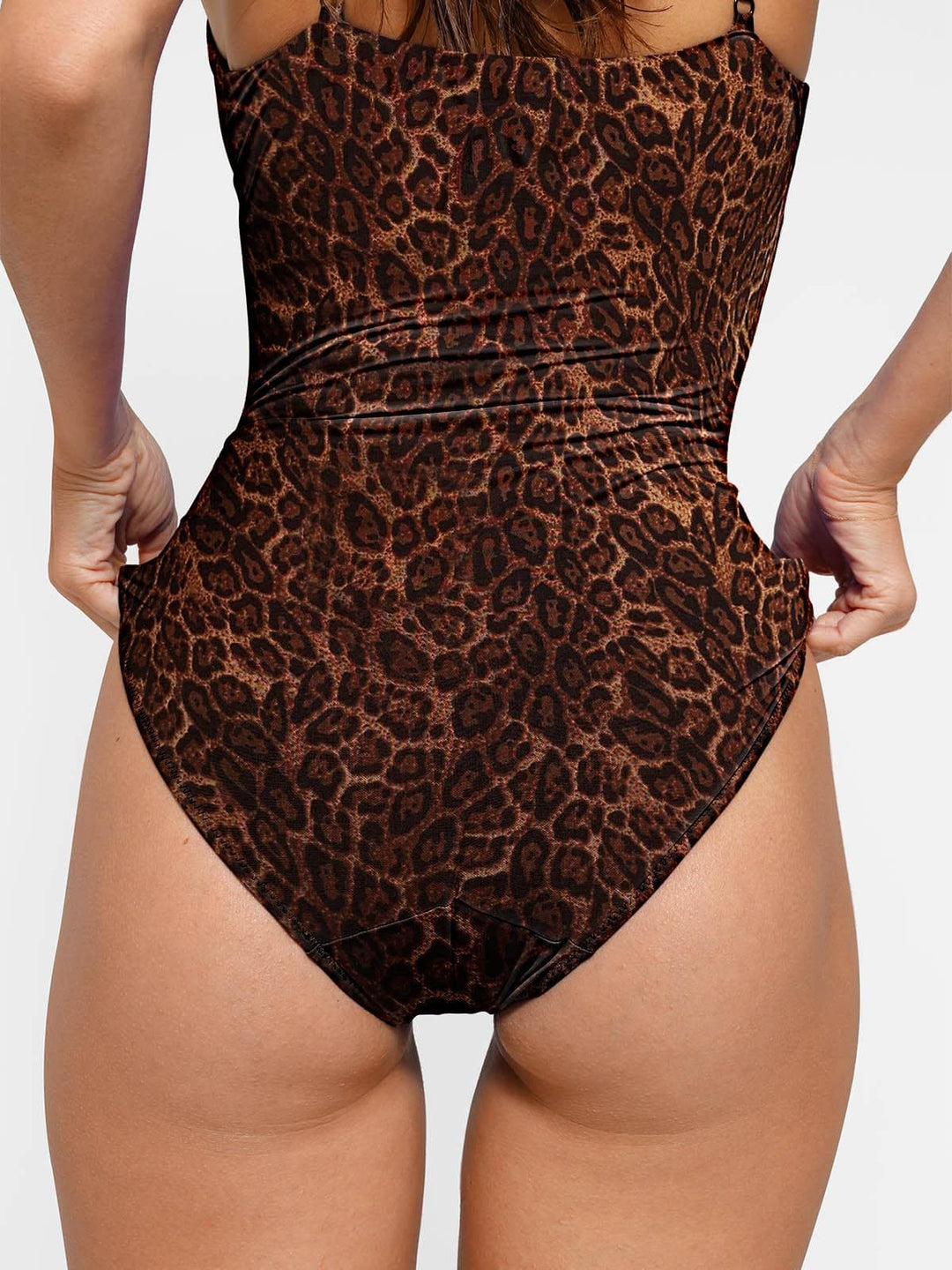 Popilush® Tummy Control Slimming Swimwear Shapewear Plunging V Slimming One-Piece Swimsuit