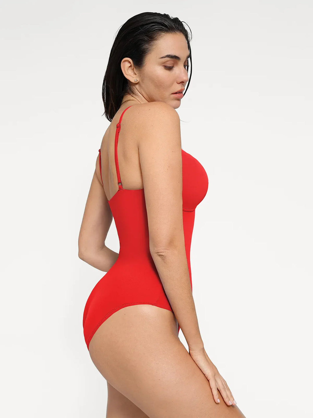 Popilush® Tummy Control Slimming Swimwear Shapewear Plunging V Slimming One-Piece Swimsuit