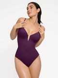 Popilush® Tummy Control Slimming Swimwear Shapewear Plunging V Slimming One-Piece Swimsuit