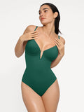 Popilush® Tummy Control Slimming Swimwear Shapewear Plunging V Slimming One-Piece Swimsuit
