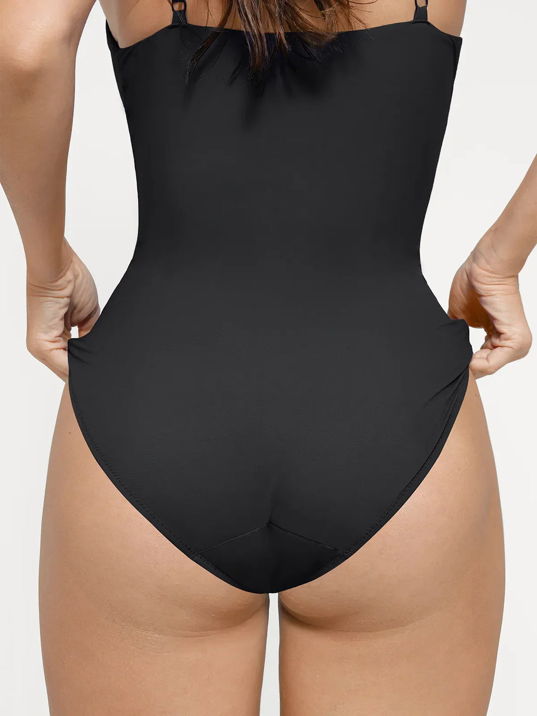 Popilush® Tummy Control Slimming Swimwear Shapewear Plunging V Slimming One-Piece Swimsuit