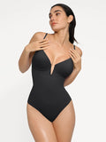Popilush® Tummy Control Slimming Swimwear Shapewear Plunging V Slimming One-Piece Swimsuit