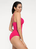 Popilush® Tummy Control Slimming Swimwear Shapewear Plunging V Slimming One-Piece Swimsuit
