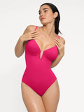 Popilush® Tummy Control Slimming Swimwear Shapewear Plunging V Slimming One-Piece Swimsuit