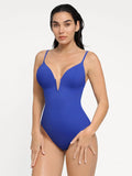 Popilush® Tummy Control Slimming Swimwear Blue / XS Shapewear Plunging V Slimming One-Piece Swimsuit