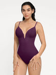 Popilush® Tummy Control Slimming Swimwear Purple / XS Shapewear Plunging V Slimming One-Piece Swimsuit