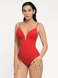 Popilush® Tummy Control Slimming Swimwear Red / XS Shapewear Plunging V Slimming One-Piece Swimsuit