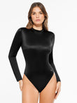 Popilush® Black / XS Shapewear Printed High-Waist Tummy-Control Bodysuit