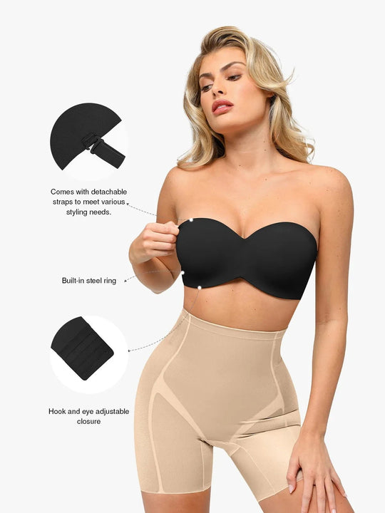 Popilush® Strapless Bra Shapewear Push-Up Bra