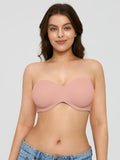 Popilush® Strapless Bra Nude Pink / 36C Shapewear Push-Up Bra