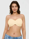 Popilush® Strapless Bra Skin / 36C Shapewear Push-Up Bra