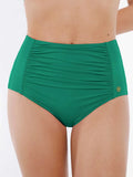 Popilush® Two-piece Swimsuit Green / XS Shapewear Ruched Tummy Control Bikini Brief