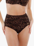 Popilush® Two-piece Swimsuit Leopard / XS Shapewear Ruched Tummy Control Bikini Brief