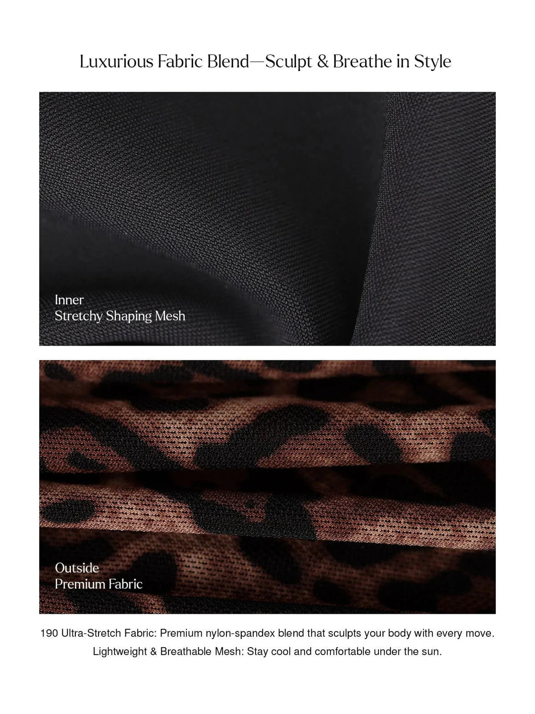 Popilush® Two-piece Swimsuit Shapewear Ruched Underwire Bikini Top