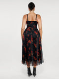 Popilush® Shapewear Ruched V-Neck A-Line Maxi Dress