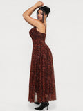 Popilush® Shapewear Satin Cowl Neck Draped Maxi Dress