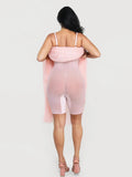 Popilush® Shapewear Satin Cowl Neck Draped Maxi Dress