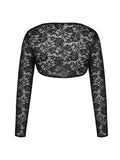 Popilush® Sexy Tops Body Shaper Shapewear Sculpting Lace Bodysuit or Midi Skirt or Shrug