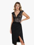 Elegant black lace shapewear outfit from Popilush®, ideal for shaping and style.