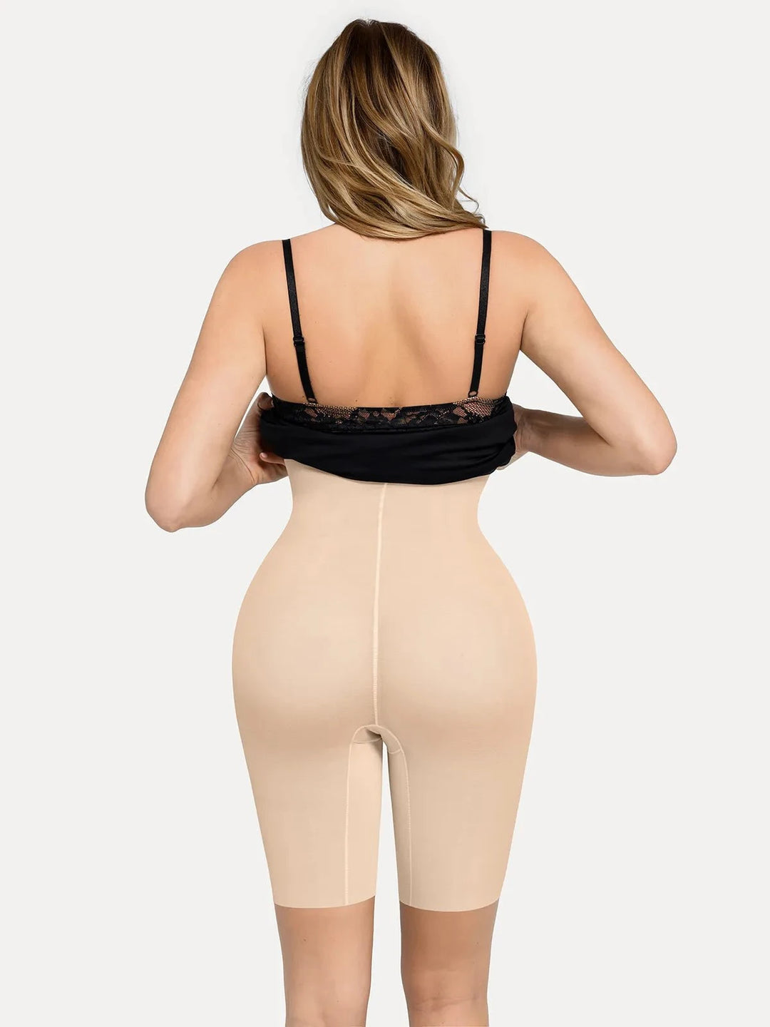 Shapewear Lace Corset Midi Dress | Built-In Waist Sculpt - Popilush Shapewear Lace Corset Midi Dress | Built-In Waist Sculpt - Popilush