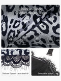 Popilush® Shapewear Sculpting Leopard Mesh Detachable Strap Corset Top