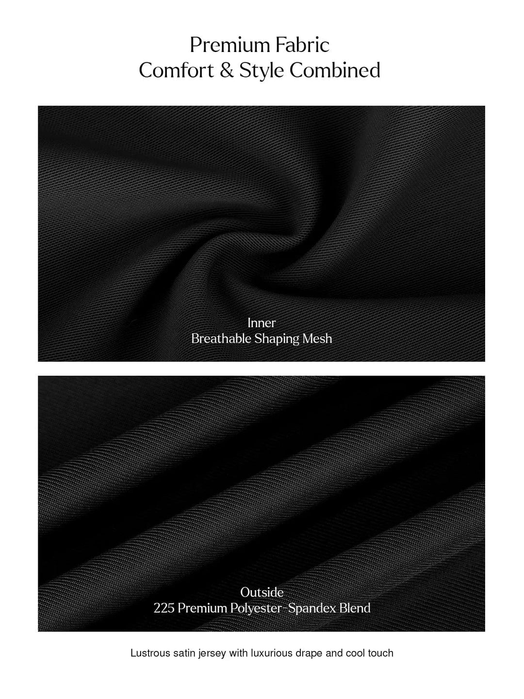 Popilush® Shapewear Sculpting Side Slit Mini Dress