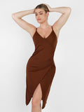 Popilush® Party Bodycon Summer Dress Shapewear Sculpting Wrap Midi Slip Dress