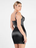 Popilush® Bodycon Summer Dress Tummy Control Shapewear Scuplting Satin Bustier Mini Dress